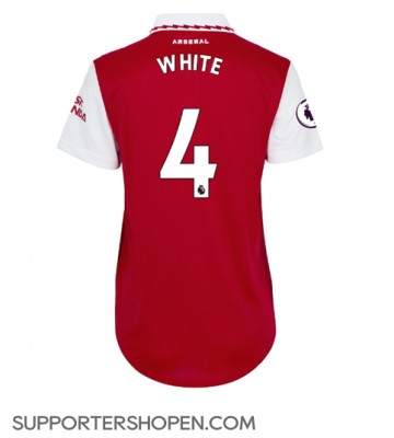Arsenal Benjamin White #4 Hemma Matchtröja Dam 2022-23 Kortärmad